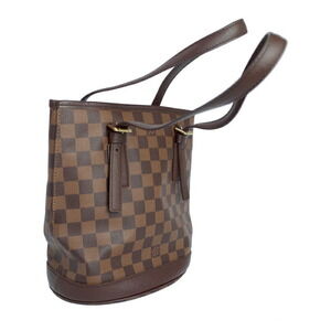 Louis Vuitton Brown Bag Marais Ebene Damier Bucket Pouch